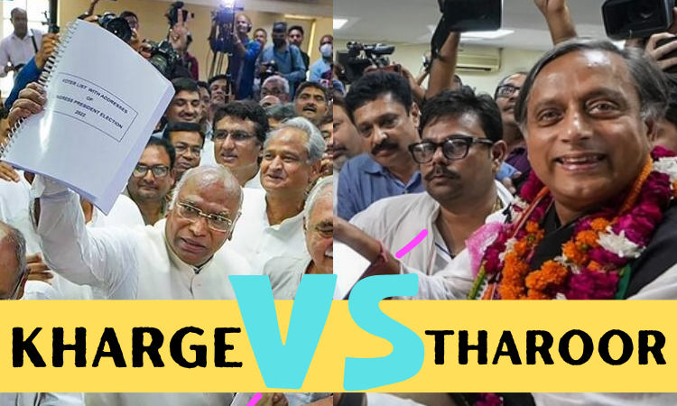Kharge vs Tharoor