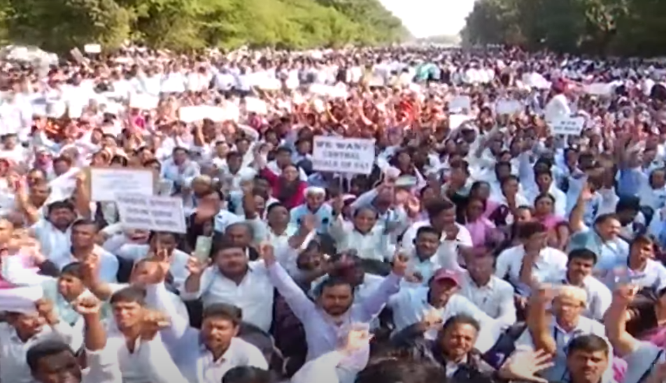 Protest In Bhubaneswar