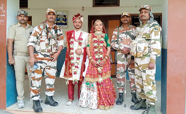 Gujarat Couple Goes To Vote Straight From Wedding
