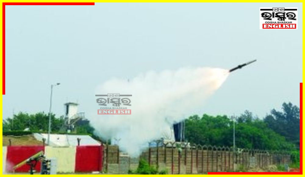 DRDO Successfully Conducts 2 Flight Tests of Very Short Range Air Defence System Missile