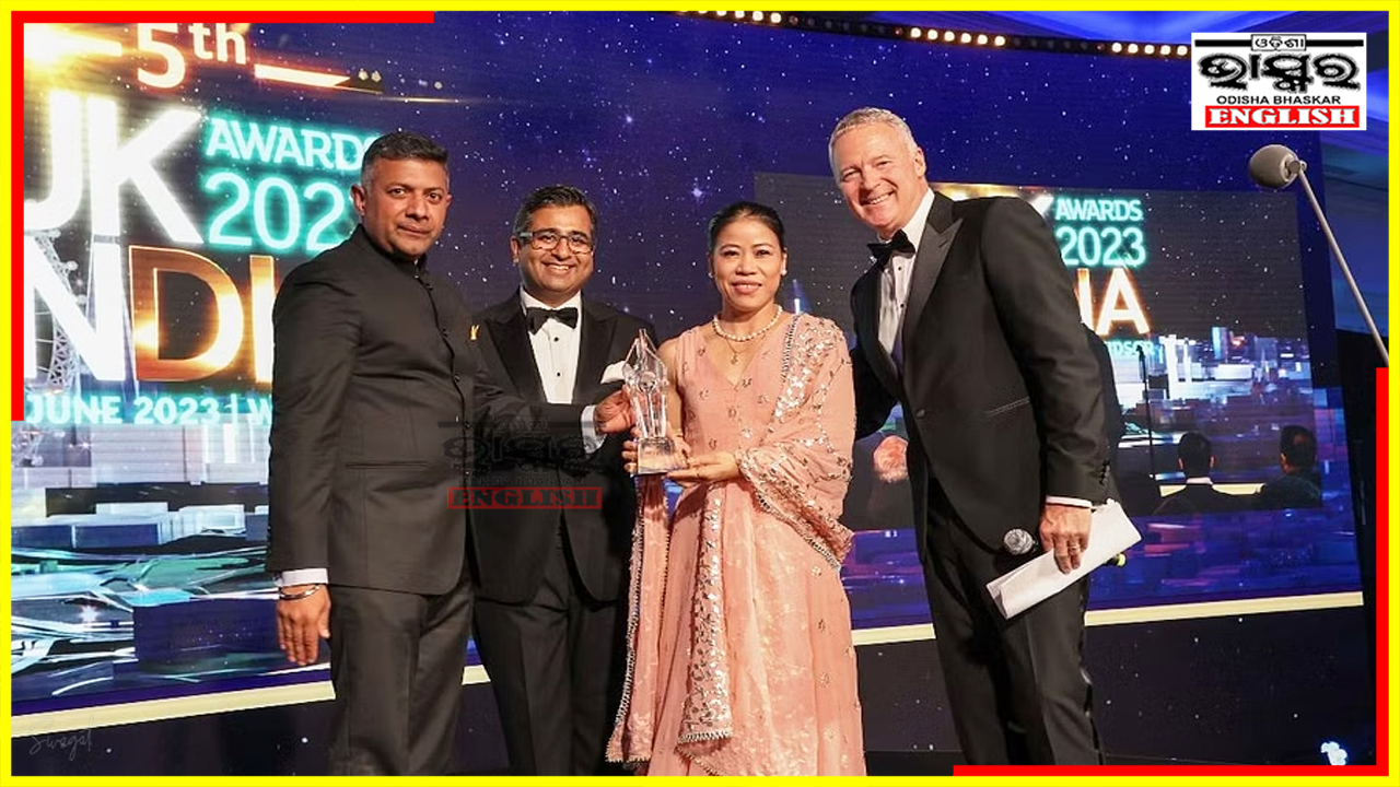 Mary Kom Honoured as Global Indian Icon of the Year at UK-India Awards