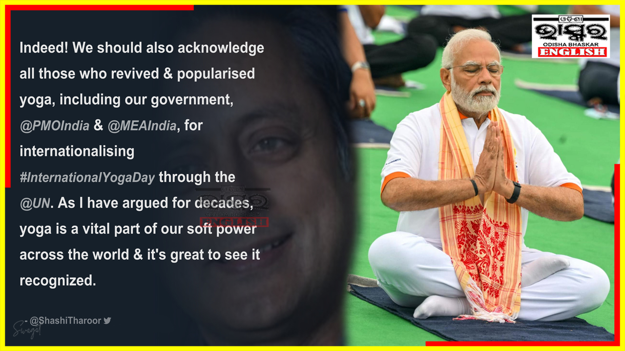 Shashi Tharoor Acknowledges PM Modi's Role in Reviving Yoga