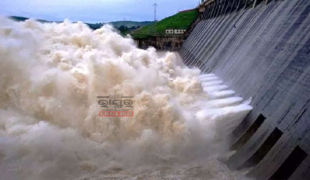 6 More Sluice Gates Opened, Hirakud Dam Releases Flood Water Through 20 Gates