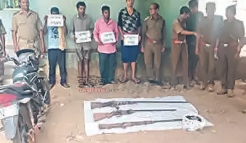 Crackdown on Poaching: 3 Arrested, 8 Guns Seized in Similipal National Park Operation