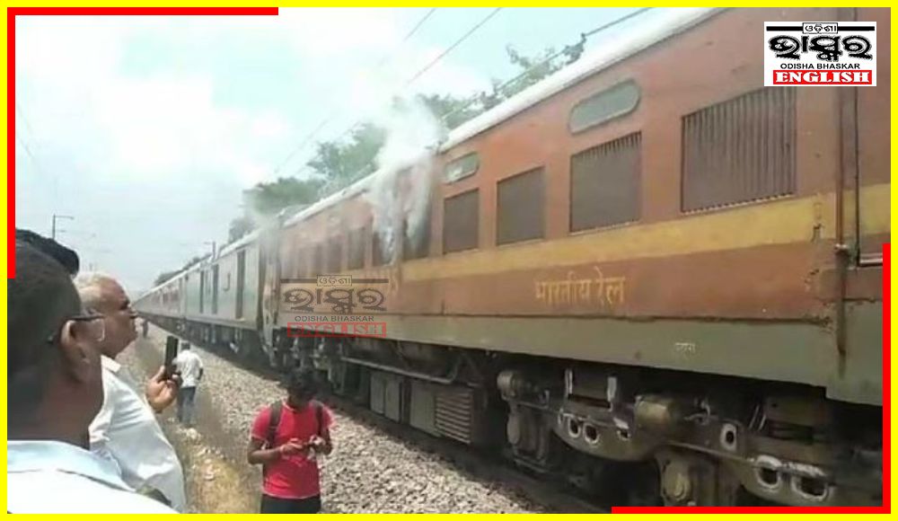 Engine of Khajuraho-Udaipur Intercity Train Catches Fire