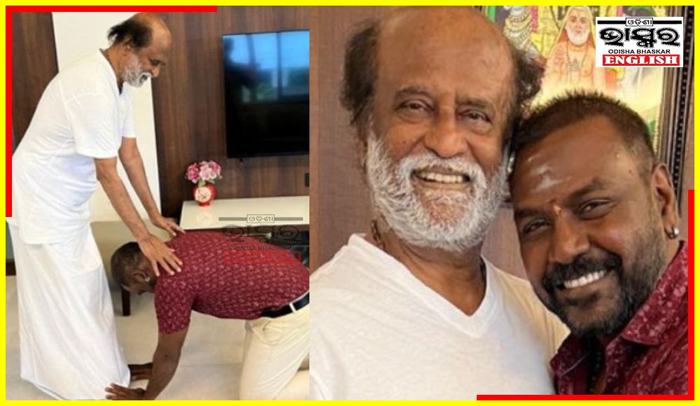 Watch: Raghava Lawrence Touches Rajinikanth’s Feet for Blessings Ahead of Chandramukhi 2 Release