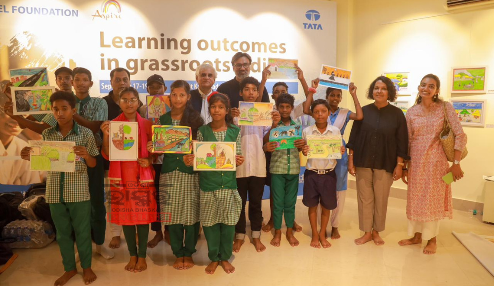 Tata Steel Foundation Organises An Exhibition Of Paintings By Children In Bhubaneswar