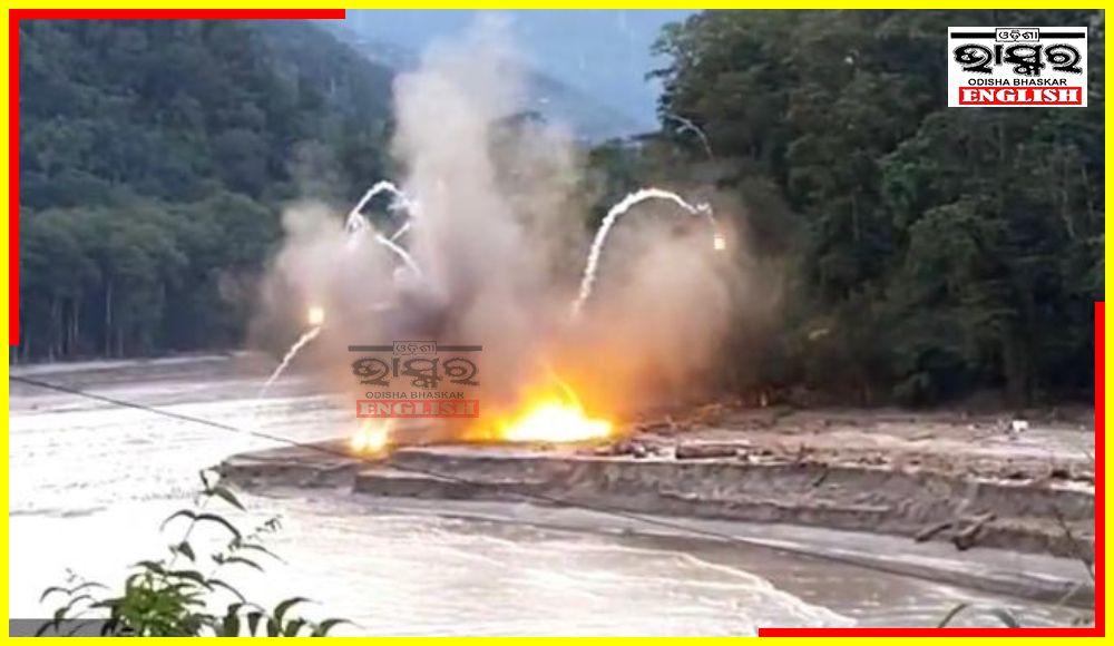 Explosion of Army’s Ammunition Washed Away by Flash Flood in Teesta River