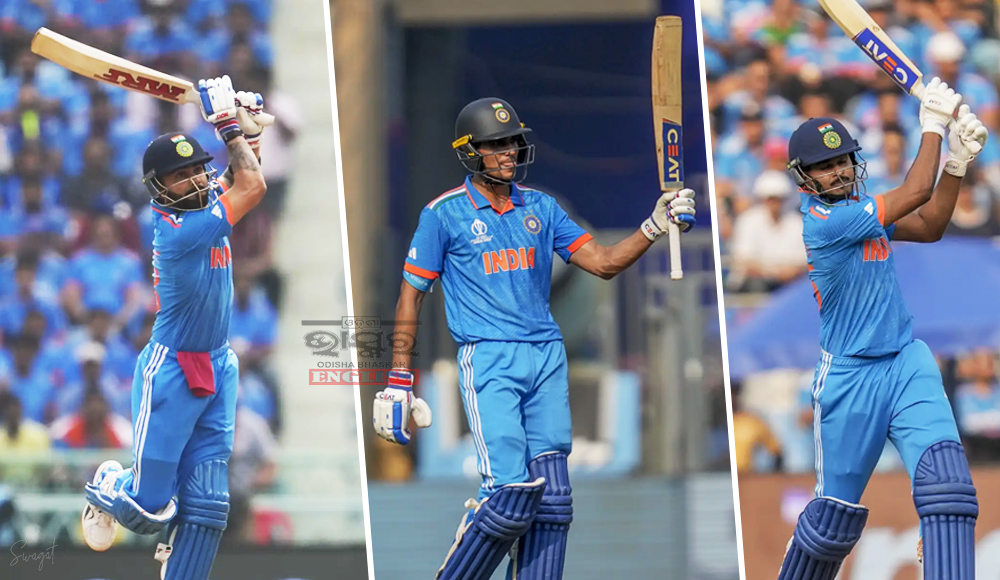 World Cup 2023, IND vs SL: Fifties From Gill, Kohli & Iyer Power India To 357/8; Madushanka Takes 5