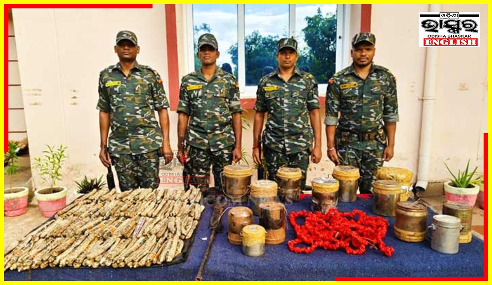 Major Maoist Dump Unearthed in Malkangiri, Ousting Plans for Renewed Activity