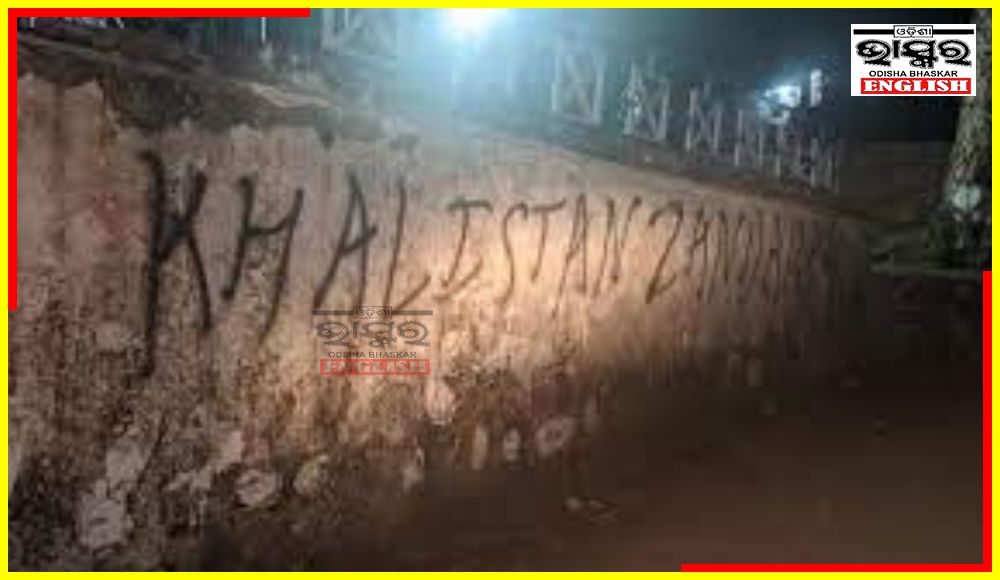 Miscreants Vandalize Walls Near Temple With Pro-Khalistan Slogans in Himachal Pradesh