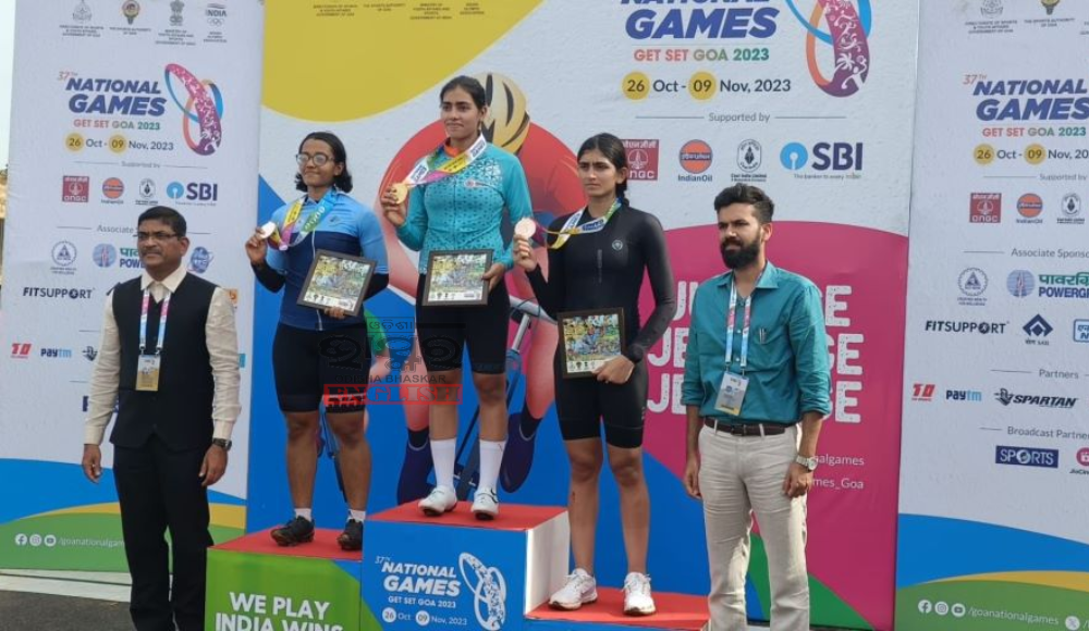 Odisha Cyclist Swasti Singh Clinches Gold at 37th National Games in Goa