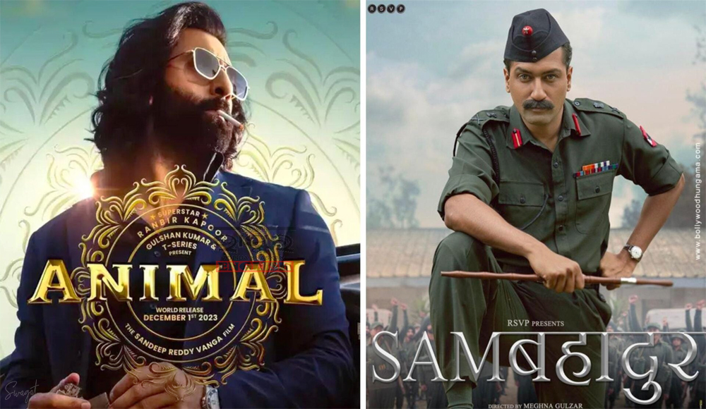 Ranbir Kapoor's 'Animal' Outpaces Vicky Kaushal's 'Sam Bahadur' in Advance Ticket Bookings