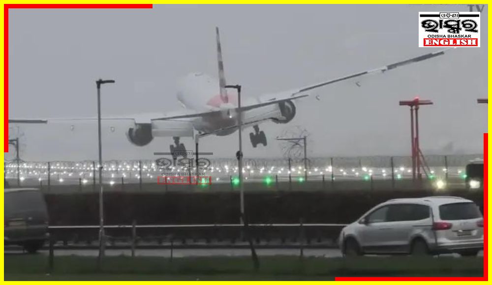 Watch: Plane Makes Miraculous Insane Landing Amidst Stormy Winds In London