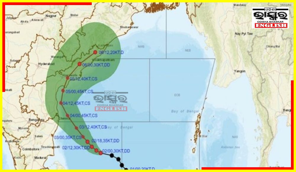 South Odisha Expects Heavy Rain Due to Cyclone Michaung over Bay of Bengal