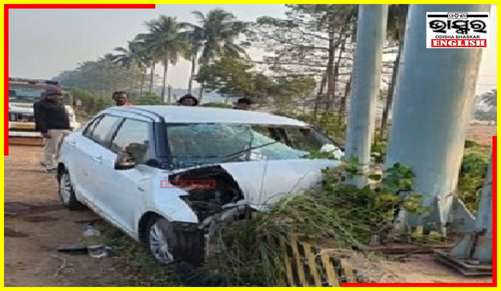 Speeding Car Hits Electricity Pole in Bhadrak, Two Dead & Two Serious