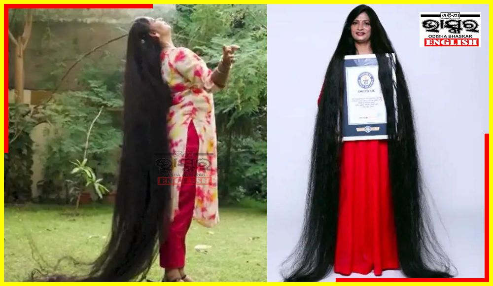 UP Woman Sets World Record for Longest Hair