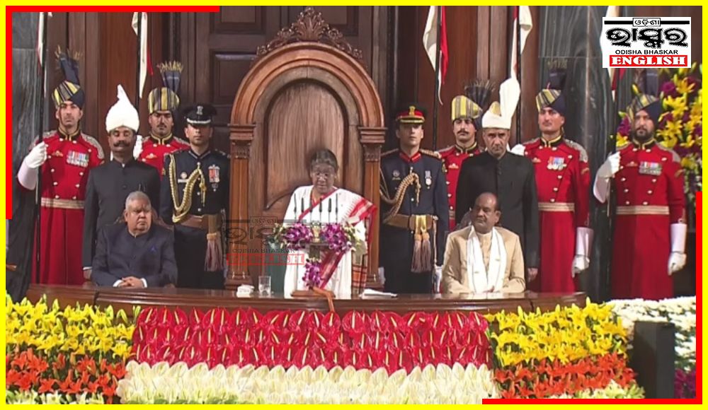 President Droupadi Murmu Addresses in the New parliament Building for 1st Time