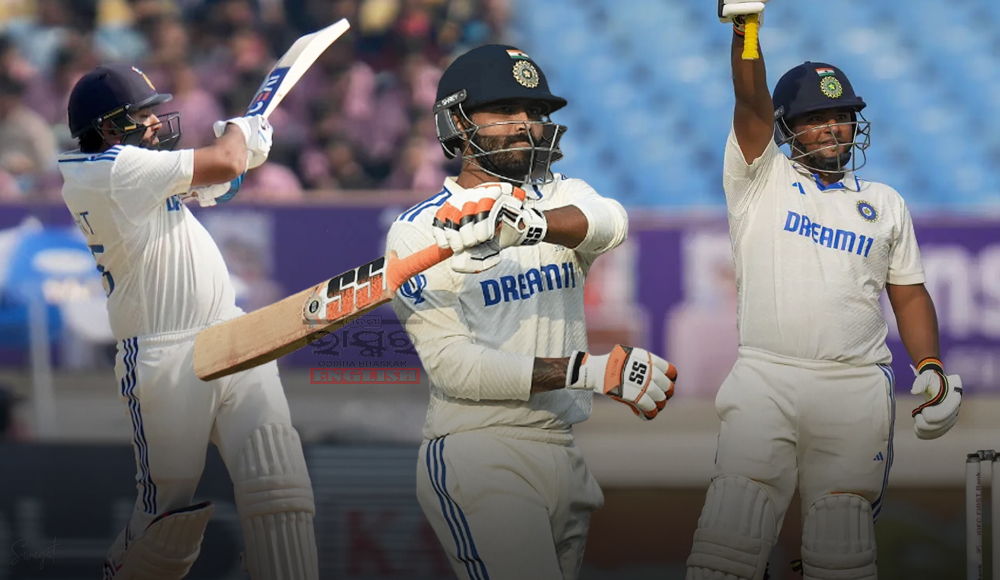 IND vs ENG, 3rd Test, Day 1: Rohit-Jadeja Tons, Sarfaraz's Fiery Fifty Propel India to 326/5 at Stumps