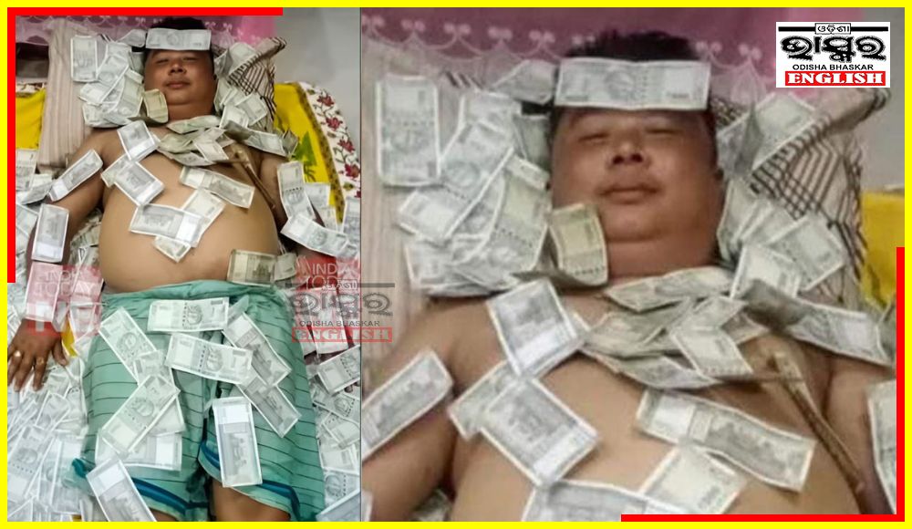 Assam Politician Seen Sleeping on Pile of Rs 500 Notes!
