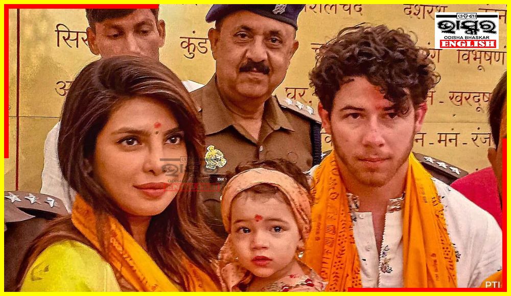 Priyanka Chopra, Nick Jonas With Daughter Malti Visit Ayodhya Ram Mandir