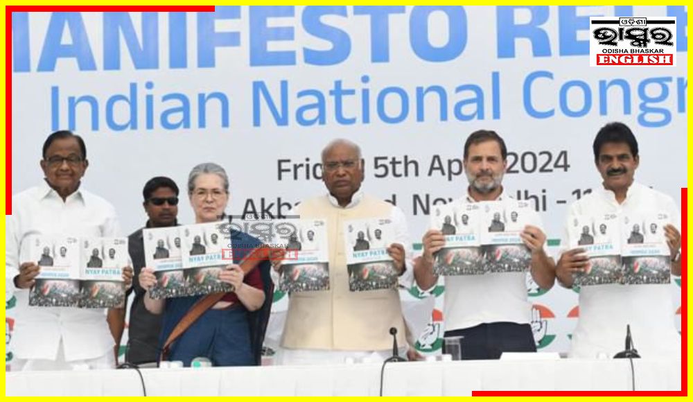 Congress Releases ‘Nyay Patra’, Its Manifesto for Upcoming LS Polls