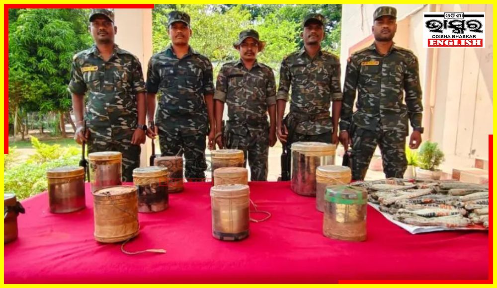 Huge Cache of Maoist Explosives Seized in Malkangiri