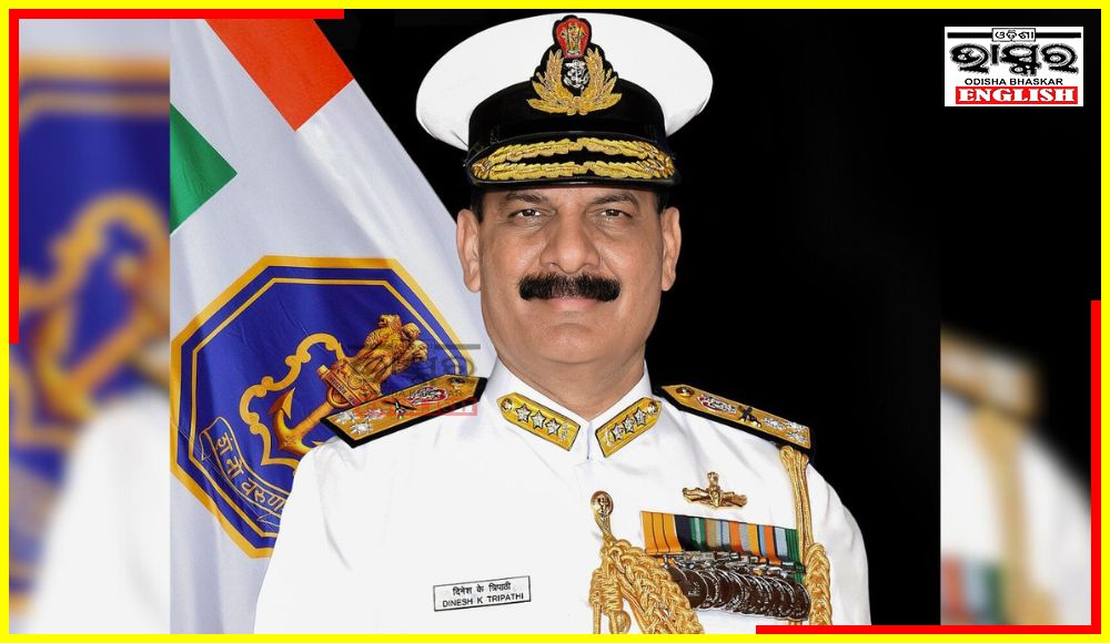 Admiral Dinesh Kumar Tripathi Takes Charge as 26th Chief of the Naval Staff