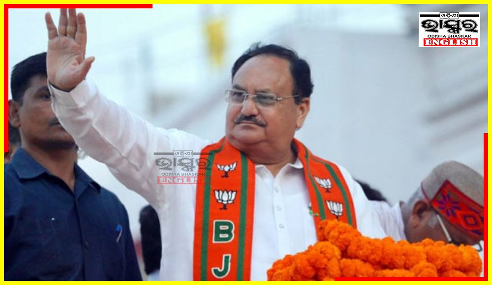 BJP President Nadda Holds Roadshow in Bhubaneswar