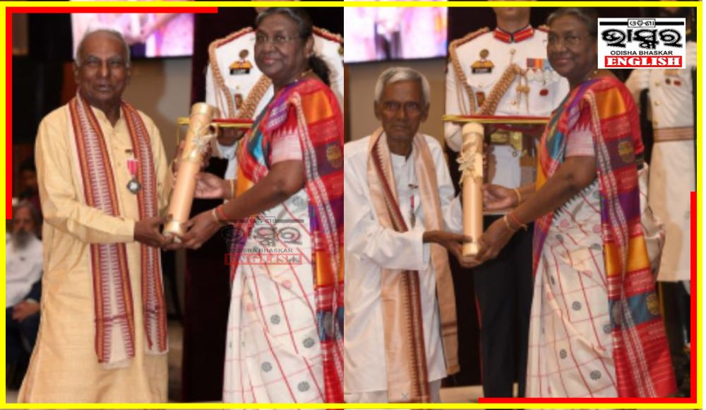 Odia Arist Binod Maharana, Folk Dancer Bhagwat Pradhan Conferred Padma Shri